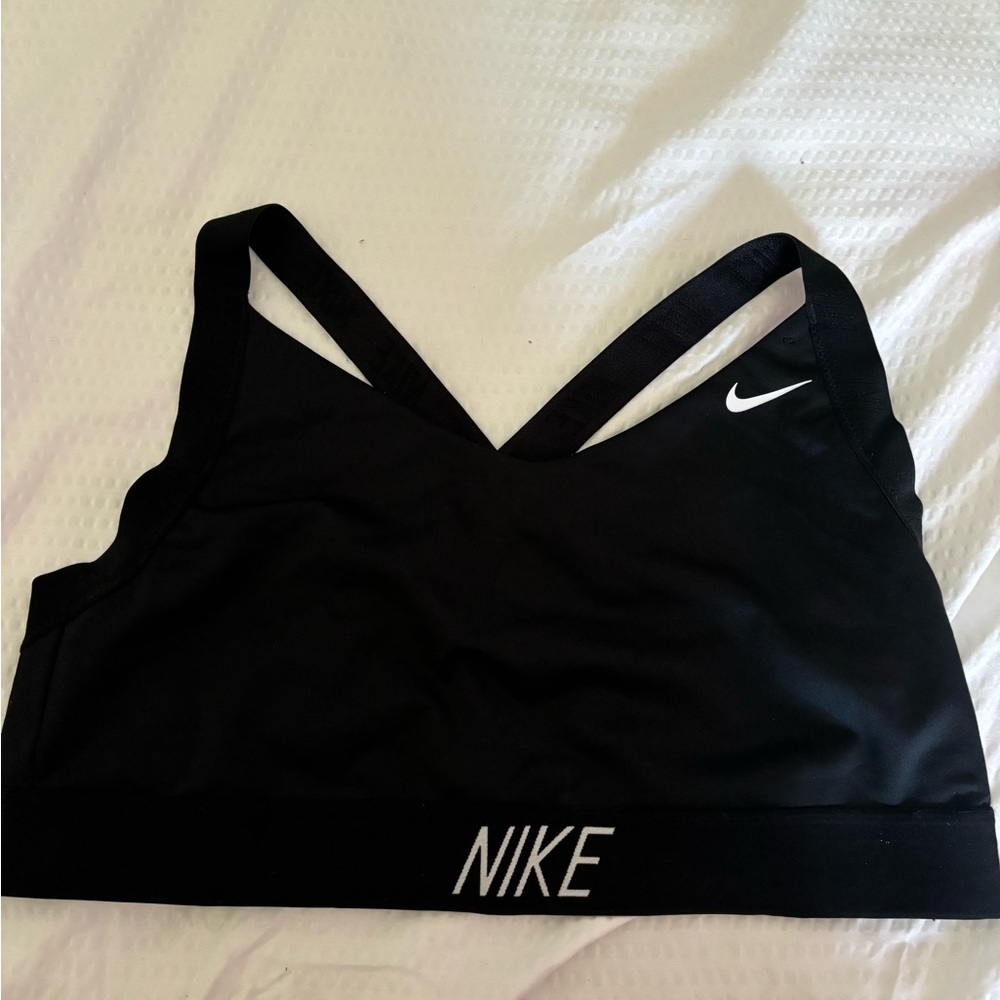 Nike Black Cross over Sports Bra